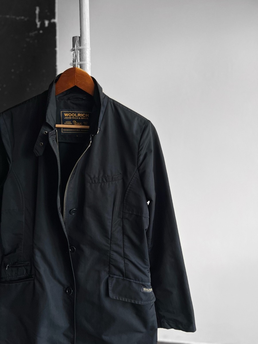 トレンチコート Woolrich Dark Blue Woolrich Trench Coat Woolrich Womens Premium Dark Blue Zip Trench Coat Jacket