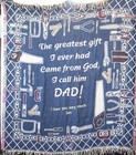 Simply Home Weavetec Tapestry Throw Came From God Dad Embroidered from Son tools