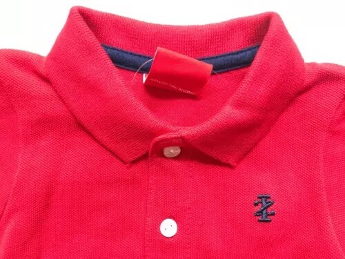 IZOD Baby Kleinkind Junge Polo Overall rot 3-12 Monate NEU - Bild 3 von 5