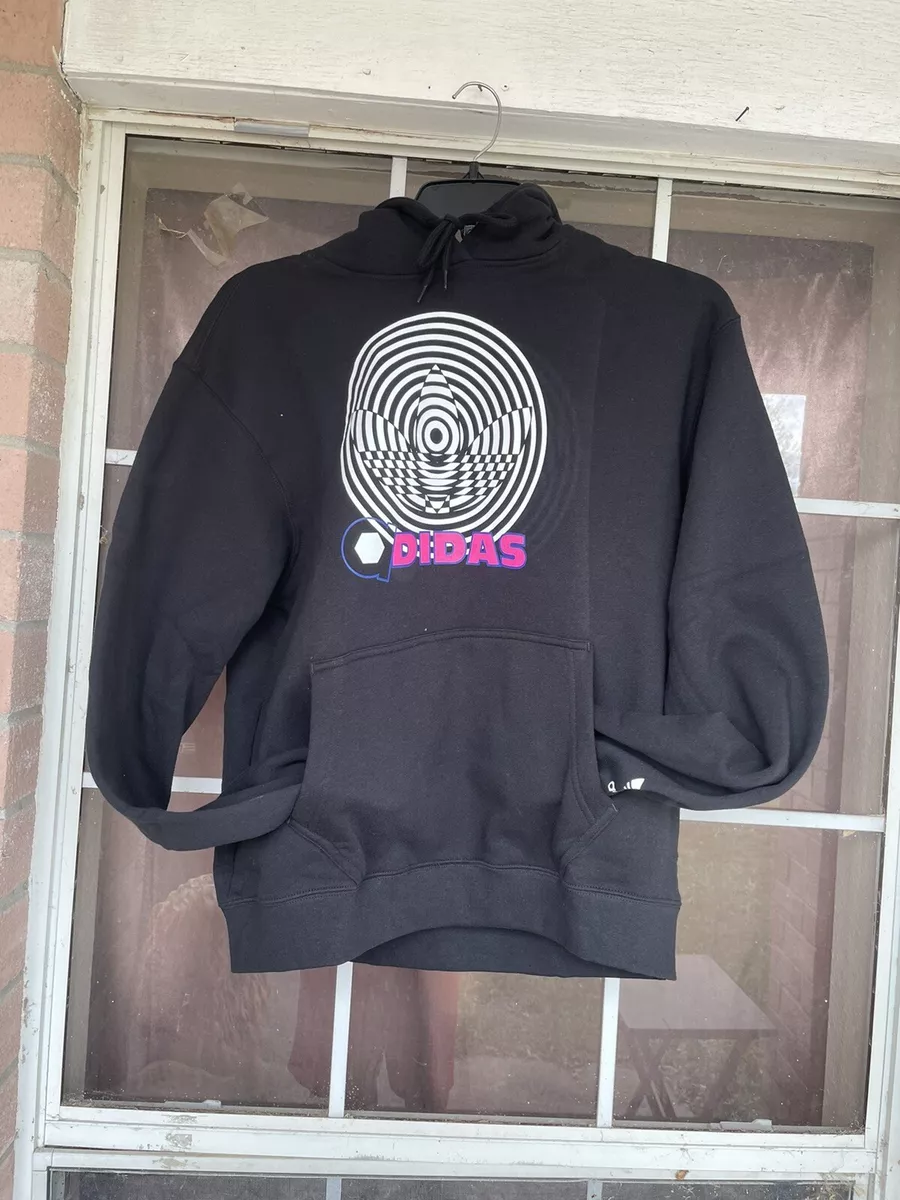 NWT Men s adidas Glow In The Dark Black Hoodie HG3664 Sz M eBay