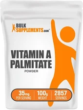 BulkSupplements Vitamin A Palmitate Powder 100g - 35mg Per Serving