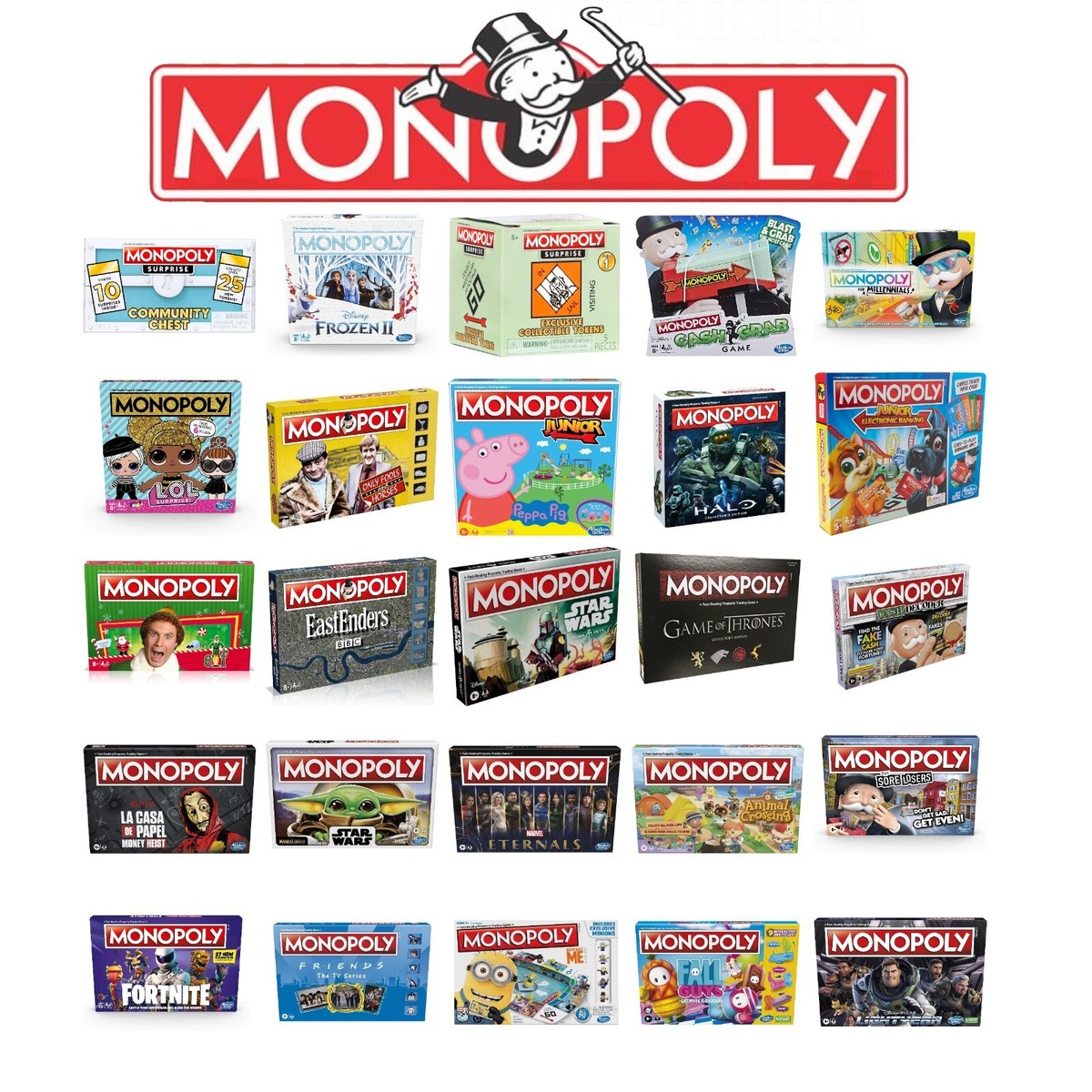 Monopoly Board Game Classic Junior Fortnite Go Complete Family
