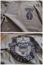 De oppresso liber T-Shirt LARGE Green Berets Spec Forces Ultra Cotton 6oz US TAN