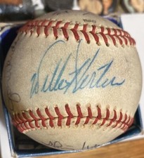 Late 1960's-1970's  Detroit Tigers Autographed Team Baseball  Willie Horton
