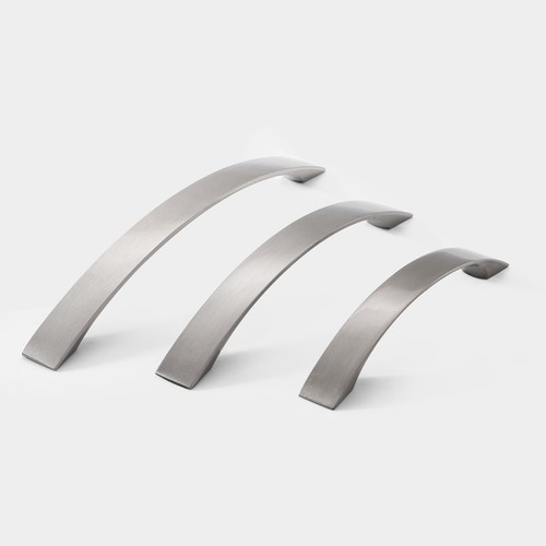 Silver Brushed Nickel Cabinet Handles Bar Pulls Kitchen Drawer Furniture Handles - Picture 8 of 15