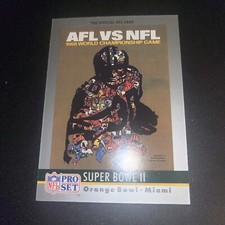 1990 Pro Set #2 Super Bowl II Green Bay Packers Oakland Raiders