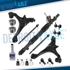 Front Wheel Bearing Rack Pinion Control Arm Tierod for 2001 - 2005 Honda Civic