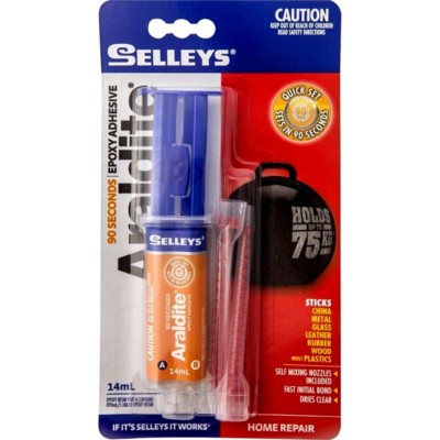 Selleys Araldite 90 Seconds Epoxy Adhesive 14ml Holds Upto 75kg