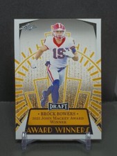 2023 Leaf Draft Football #13 Brock Bowers Award Winners RC Georgia(White)