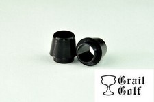 GRAIL GOLF NEW PREM BLACK "COLLARED" WOOD FERRULES .350 .394" .550OD QUALITY LOT