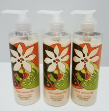 BATH  BODY WORKS COOL CITRUS LILY BODY BODY LOTIONS 3 BOTTLES NEW