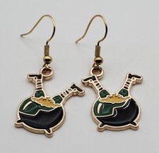 St Patricks Leprechaun fishhook earrings