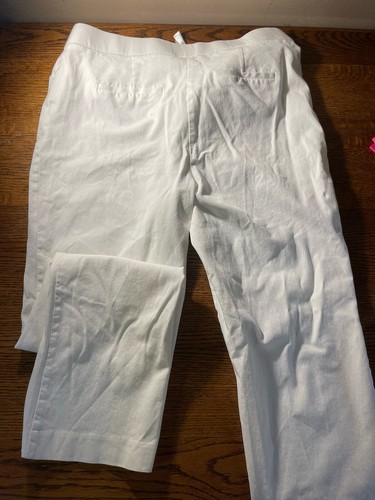 Women’s Chicos White Chino Straight Leg Size 1.5R (10), Cotton Blend, Stretch - Picture 8 of 10