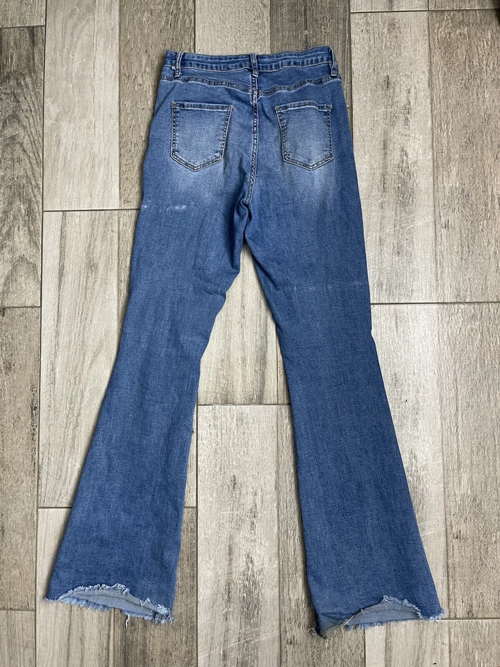 YMI Wanna Betta Butt Flare Stretch Jeans Womens Size 9 / 29 Blue Denim 27X33 - Image 2 of 4