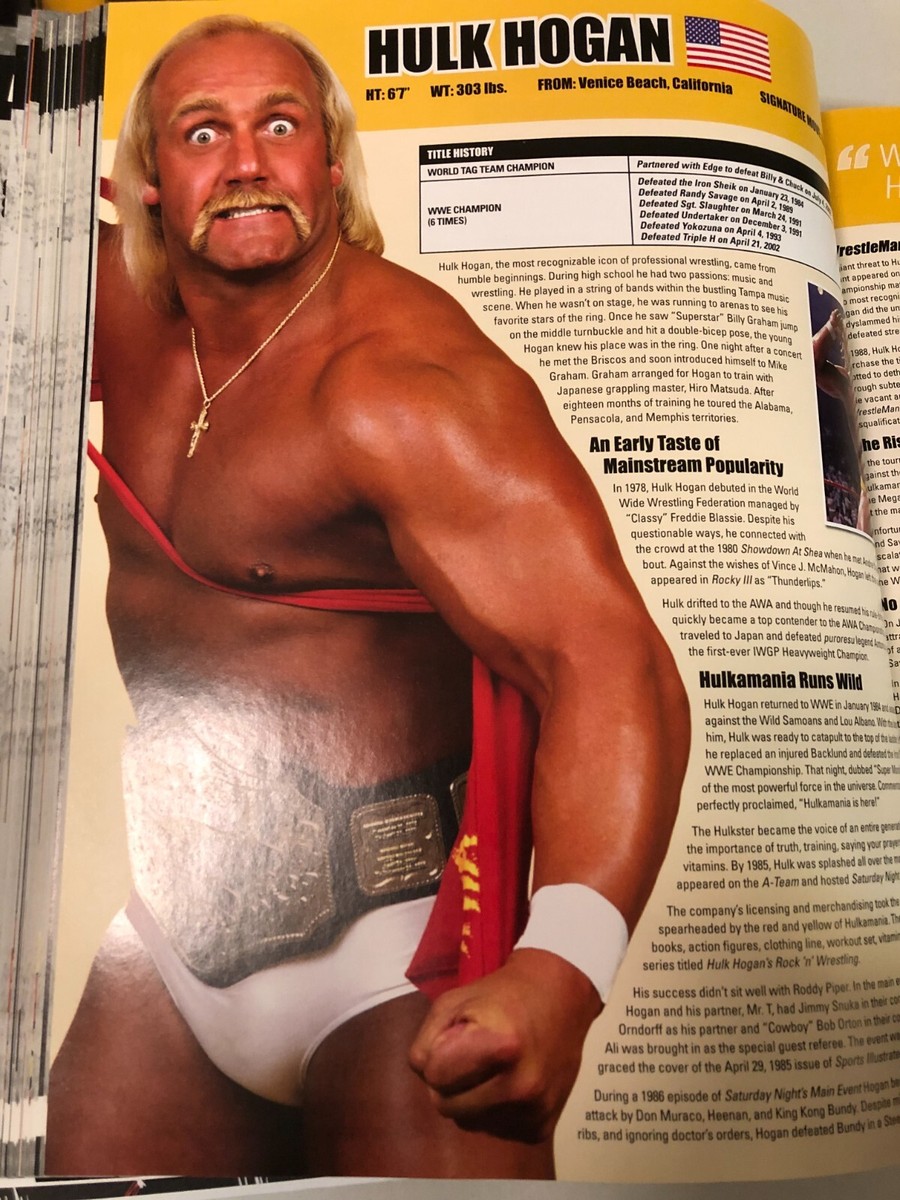 Wrestling Book WWE Updated & Expanded 409 Colorful Pages of