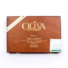 Oliva Robusto Serie V Melanio Empty Wood Cigar Box 9" x 6" x 1.5"