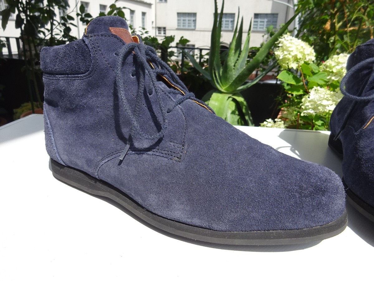 LUDWIG REITER 117706 He Premium Schuhe Stiefel Wildleder Blau