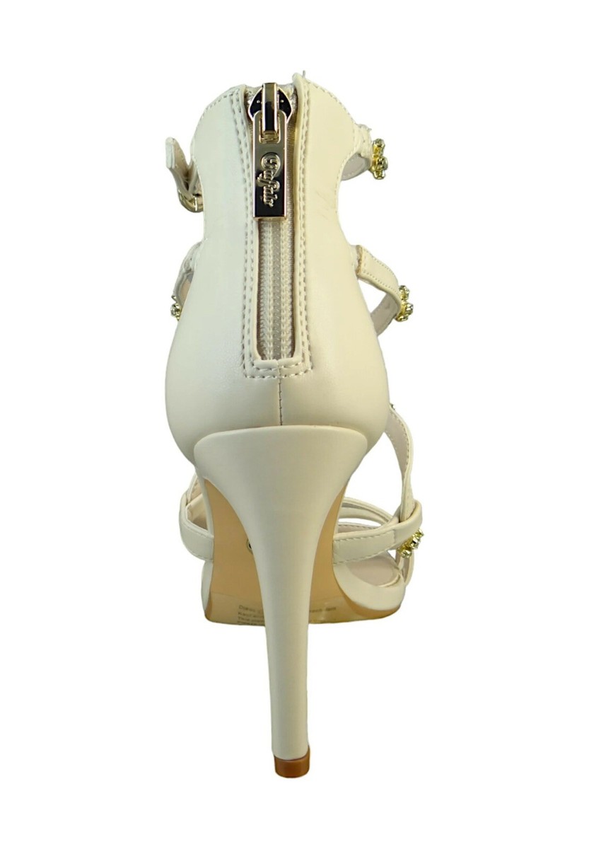 BUFFALO Miranda Flower gems Vegan Nappa Cream Mermaid Sandal EU 38