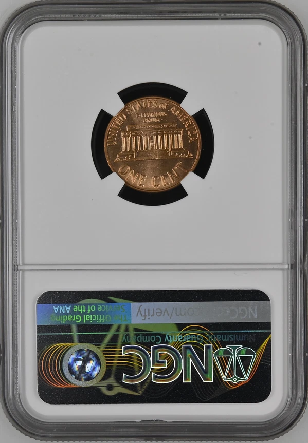 :1960-D 1C LINCOLN CENT NGC MS 67 RD BRIGHT SHINE RED RARE R5 HIGHEST-GRADES - Image 2 of 2