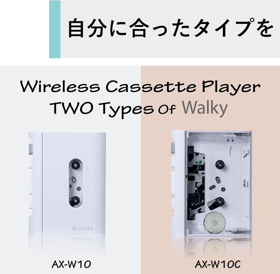 LECTEUR CASSETTE SANS fil Walky TOSHIBA AX-W10C AUREX avec Bluetooth USB Type-C EUR 73,40 - FR