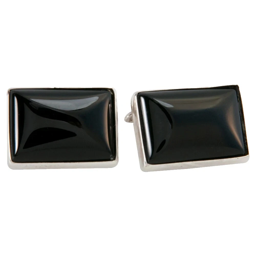 Onyx Black Cufflinks for Men