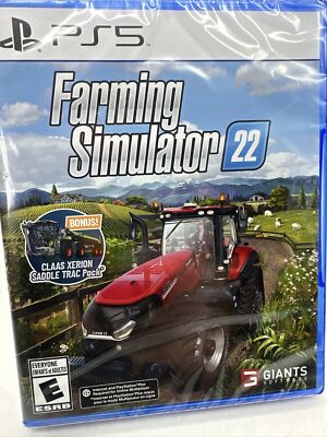 New Sealed Farming Simulator 22 PS5 With Class Xerion Pack Video Game