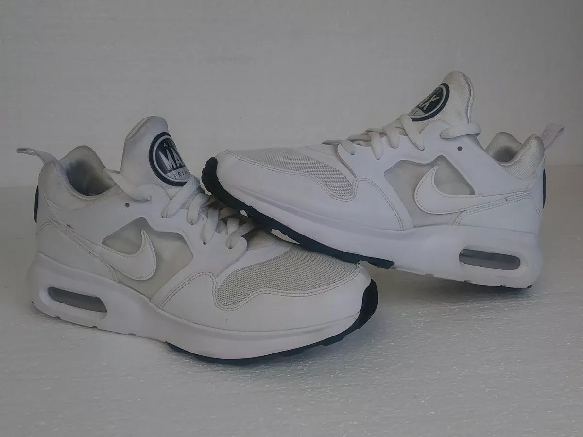 Uiterlijk Leidinggevende Split 876068 100 Nike Air Max Prime Running Shoes White with Black accents Men's  8.5 | eBay