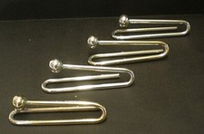 Antique German Bauhaus Style Silver Plated Napkin Rings X 4 (SP16)