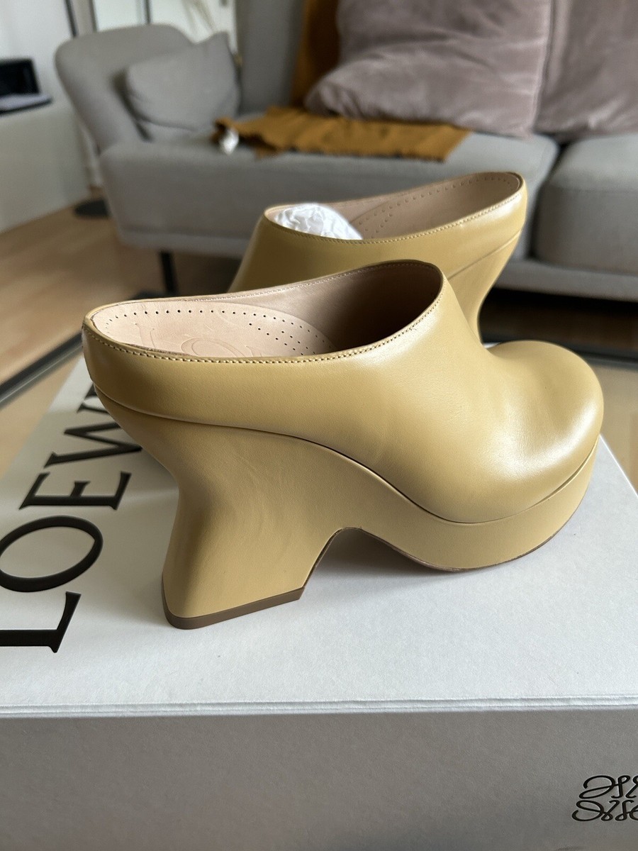 Loewe Terra Cream Wedge Clogs - EU 38 | eBay UK