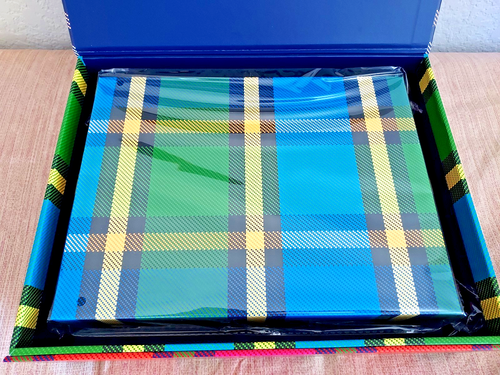 Kate Spade New York Plaid Nesting Storage Box Set NWT - Picture 5 of 8