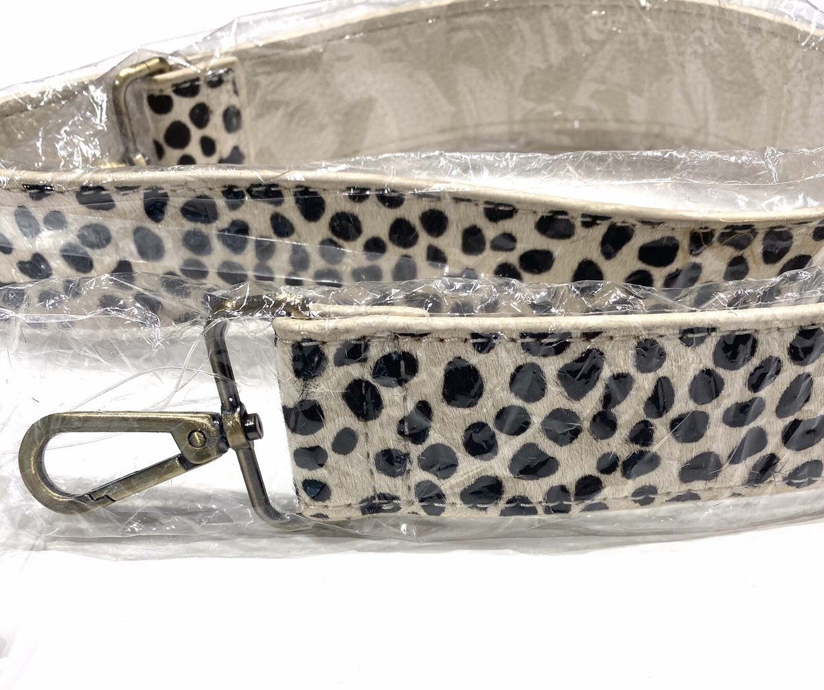 Anthropologie Animal Print Calf Hair Leather Belt NWT One 