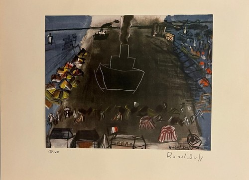 Raoul Dufy - Original Signed Print with COA and $3,500 Appraisal - - Picture 3 of 12