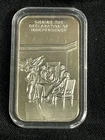 Vintage .999 Fine Silver Art Bar 1 oz. Signing the Declaration of Independence