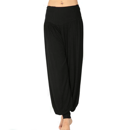 Women Harem Pants Indian Hippie Pant Ladies Casual Gym High Waist Bottoms - Picture 12 of 31