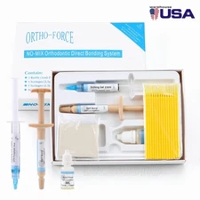 Dental Orthodontic No-Mix Self Cure Bonding Adhesive Kit For Brackets Braces