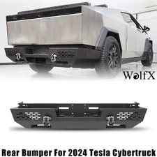 Rear Bumper For 2024-2025 TESLA Cybertruck Modular Back Bumper w/D-Ring Shackles