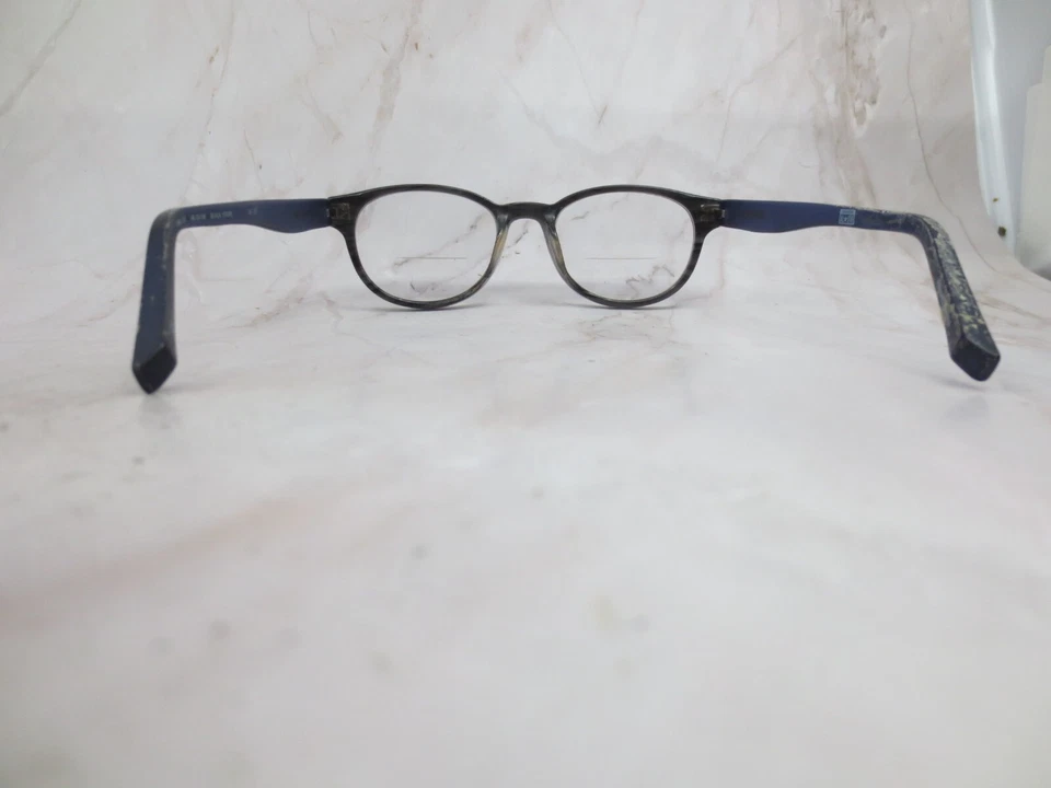 Marco de gafas Converse A046 UF unisex negro a rayas borde completo redondo 48-18-140 Foto 4 de 4