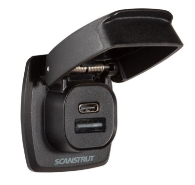 Doppel USB A USB C Buchse Scanstrut Flip Pro Plus Schnellladegerät SC-USB-F4