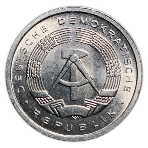 DDR Post Third Reich Communist Germany 1 Pfennig Aluminum Coin Buy 3 Get 1 Free - Picture 1 of 2