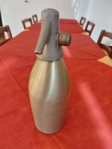 Sifone seltz in Metallo Vintage Bimbolletta Seltz Oggetto Da Collezione - Foto 5 di 5