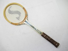 VTG SPALDING "PANCHO GONZALES AUTOGRAPH" WOOD TENNIS RACQUET. ANTIQUE / DISPLAY