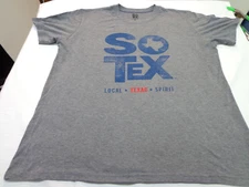 SO-TEX   Local Texas Spirit  Heather Gray T Shirt  Size XL