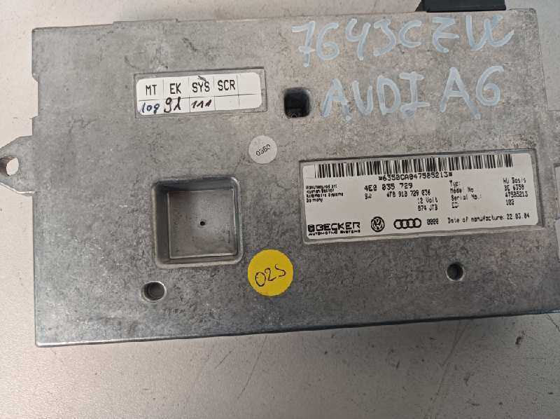 4E0035729 electronics module 227172 for AUDI A6 BERLINA (4B2