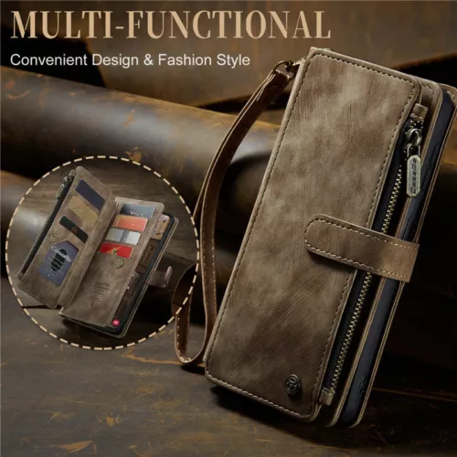 For Samsung S25 S24 S23 FE S22 S21 Detachable Magnetic Cover Leather Wallet Case - Picture 22 of 63