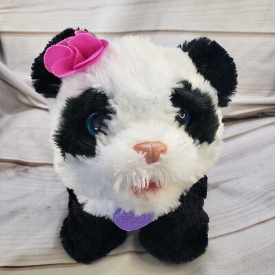 Fur Real Friends Panda Pom Pom Baby Plush Interactive Toy Hasbro 11 Inch 2013