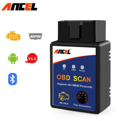 OBD2 ELM327 V1.5 Bluetooth Profi Diagnosegerät für KFZ Auto IOS Tester Scanner