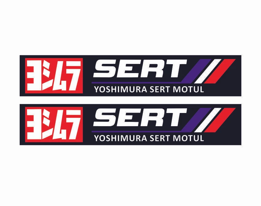 Stickers plastifiés YOSHIMURA SERT - 13,5cm x 2,5cm