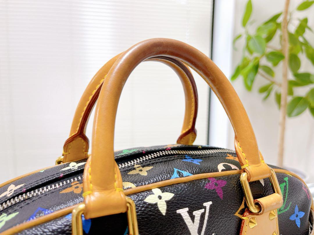 LOUIS VUITTON Trouville M92662 Hand Bag Takashi Murakami Monogram