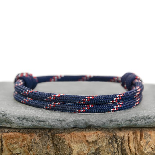 Classic Range, Adjustable Paracord Bracelet Sliding Knot - Nautical Colours - UK - Picture 3 of 8