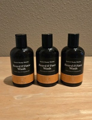 Bath & Body Works Men's Beard & Face Wash 4 oz with Lavender and Sage - 3 pc